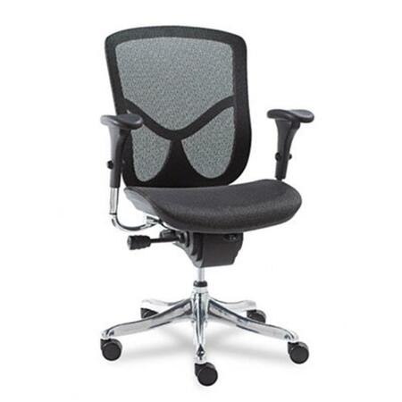 FINE-LINE Eq Series Ergonomic Multifunction Mid-Back Mesh Chair Aluminum FI40434